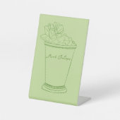 ケンタッキー・ダービー・ドリンク看板 台座サイン (正面)