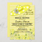 ケンタッキー・ダービー・ブライズシャワー ハット サザンベル 招待状 (正面/裏面)