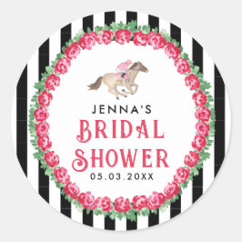 ケンタッキー ダービー ブライダルシャワー ラウンドシール