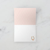 ケンタッキー ダービー ベイビー シャワー 感謝カード 女の子 (内部)