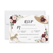 ケンタッキー ダービー 結婚前パーティー 返信カード