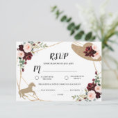 ケンタッキー ダービー 結婚前パーティー 返信カード (スタンド正面)