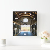 ケンタッキー・ビュー・from the Barn スクエア壁時計 (ホーム)