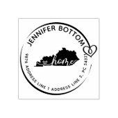 ケンタッキー マップ ハート ワレア ラバースタンプ (インプリント)