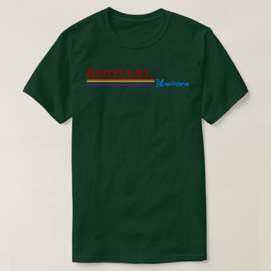 ケンタッキー・ユニコーンギフトTシャツ Tシャツ (デザイン正面)