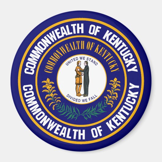 ケンタッキー・ラウンド・エンブレム マグネット (正面)