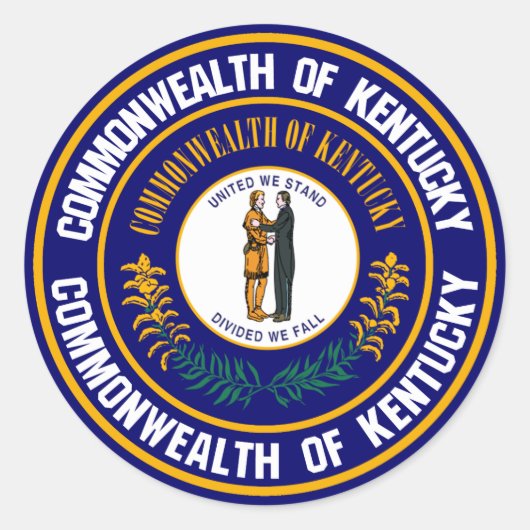 ケンタッキー・ラウンド・エンブレム ラウンドシール (正面)