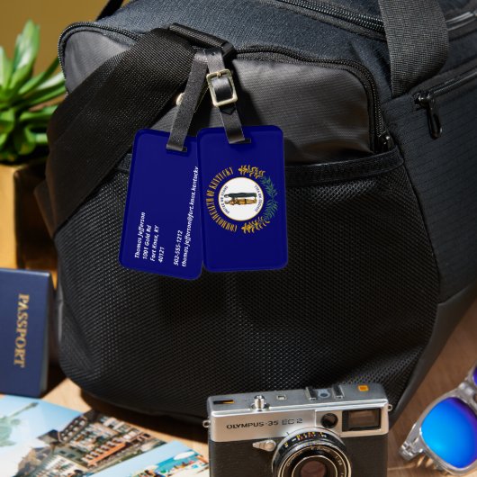 ケンタッキー ラゲッジタグ (正面&裏面)