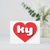 ケンタッキー・レッドハート - 私はケンタッキーが好き ポストカード (スタンド正面)