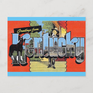 ケンタッキー・ヴィンテージ旅行ポストカードからの挨拶 ポストカード
