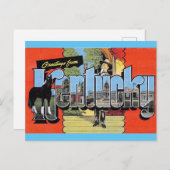 ケンタッキー・ヴィンテージ旅行ポストカードからの挨拶 ポストカード (正面/裏面)