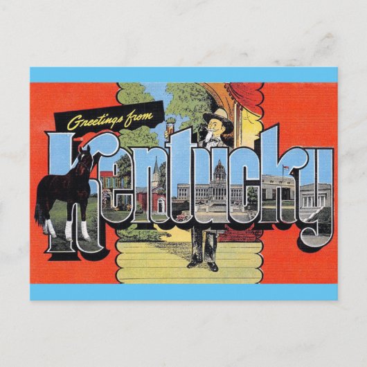 ケンタッキー・ヴィンテージ旅行ポストカードからの挨拶 ポストカード (正面)