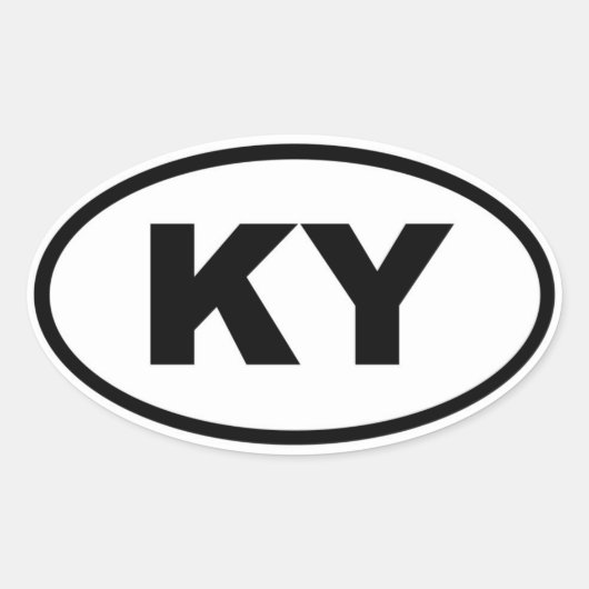 ケンタッキー 楕円形シール (正面)