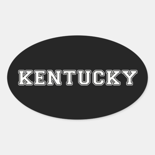 ケンタッキー 楕円形シール (正面)
