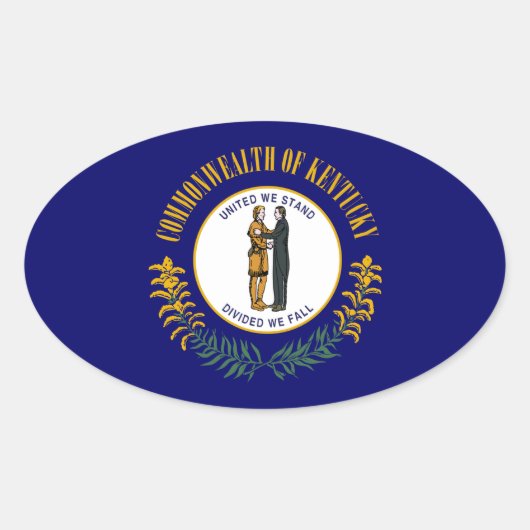 ケンタッキー 楕円形シール (正面)