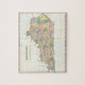 ケンタッキー(1827年)のヴィンテージの地図 ジグソーパズル (縦)