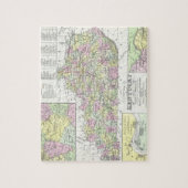 ケンタッキー(1850年)のヴィンテージの地図 ジグソーパズル (縦)