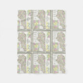 ケンタッキー(1850年)のヴィンテージの地図 フリースブランケット (正面)