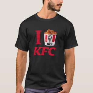 ケンタッキー I Heart KFC フライドチキンバケツ レトロフード Tシャツ