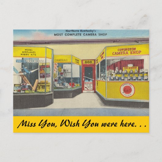 ケンタッキーCovington Camera Shop ポストカード (正面)
