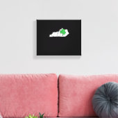 ケンタッキーHappy St. Patrick's Day おもしろい Lucky Shamr キャンバスプリント (インサイチュ (リビング))