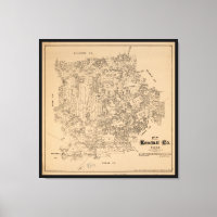ケンダル郡の地図(テキサス州1879年)