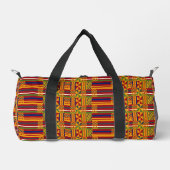 ケンテ族の民族模様 – ア鮮やかフリカの織物 ダッフルバッグ (正面)