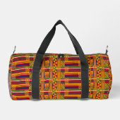 ケンテ族の民族模様 – ア鮮やかフリカの織物 ダッフルバッグ (裏面)