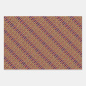 ケンテ族の民族模様 – ア鮮やかフリカの織物 ラッピングペーパーシート (正面3)