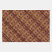 ケンテ族の民族模様 – ア鮮やかフリカの織物 ラッピングペーパーシート (正面2)