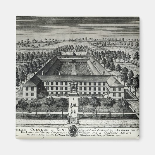 ケントのブロムリーカレッジ マグネット (正面)