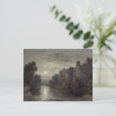 ケントのマイストンの近くのアリントン城;月光 ポストカード (スタンド正面)