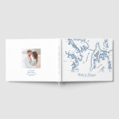 ケントアイランドメリーランドの地図デスティネーションウェディング ゲストブック (全面)