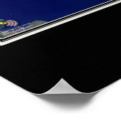 ケントアイランドメリーランド宇宙衛星地図 ポスター (角)