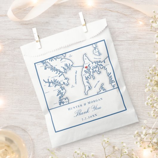 ケントアイランドメリーランド結婚さん フェイバーバッグ (クリップ留めされた状態)