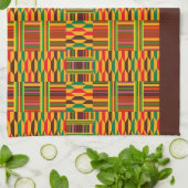 ケントカラフル民族様式 キッチンタオル (折り畳み)