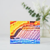 ケントレイクダム明るい葉書 ポストカード (スタンド正面)