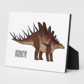 ケントロサウルスの漫画イラスト フォトプラーク (側面)