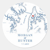 ケント島の宛先ウェディングマエレガントップのお気に入り ラウンドシール (正面)