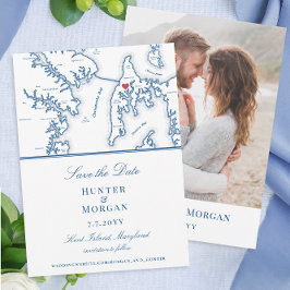 ケント島メリーランド行き先ウェディングフォト セーブザデート