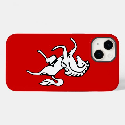 ケント州の国旗のApple Case-Mate、愛国的なデザイン Case-Mate iPhoneケース (裏面 (横))