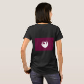 ケント州の旗 Women's フリースジップジョガー Tシャツ (裏面フル)