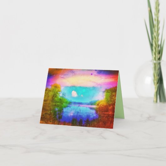 ケント湖グリーティングカード カード (正面)