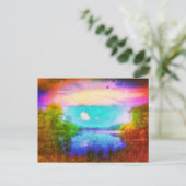 ケント湖色はがき自転車 ポストカード (スタンド正面)