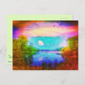 ケント湖色はがき自転車 ポストカード (正面/裏面)