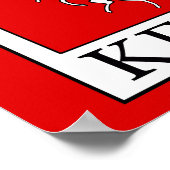 ケント郡イングランド ポスター (角)