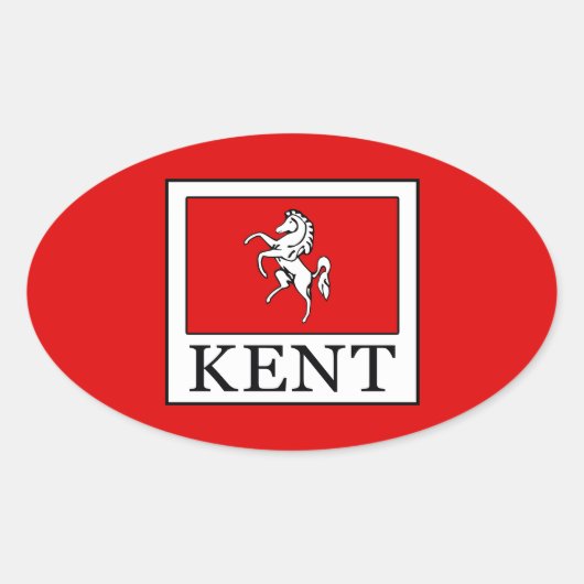 ケント郡イングランド 楕円形シール (正面)