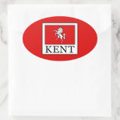 ケント郡イングランド 楕円形シール (バッグ)