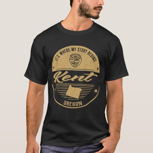 ケント・オレゴン州 ここが私の物語の始まり Tシャツ (正面)