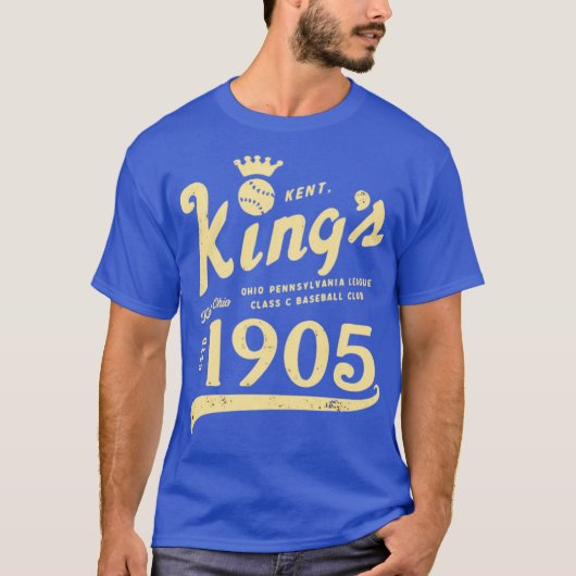 ケント キングス - オハイオ州 - 旧式の廃部野球チーム Tシャツ (正面)